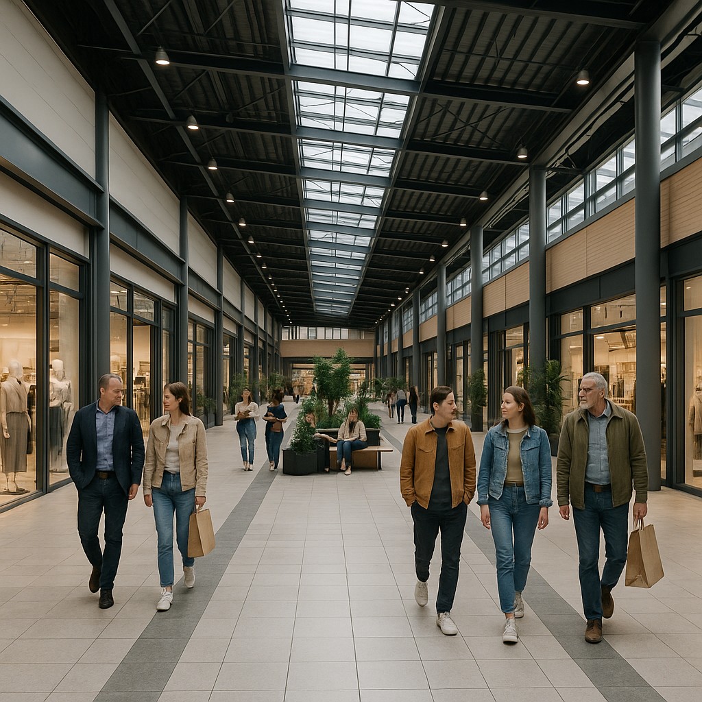 Modern mall interior